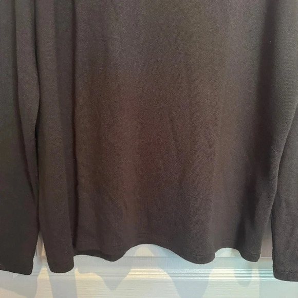 Simons Twik Black Long Sleeve Top Red Rose Embroidery Goth  Emo Romantic Size XL - Picture 8 of 11